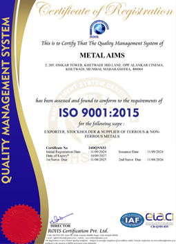 ISO Certificate